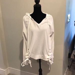 White Hooded Sweater